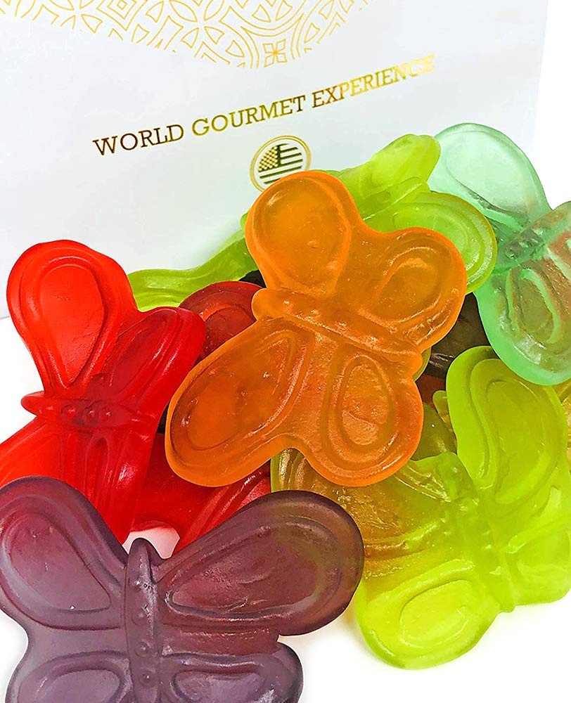 Albanese Gummi Candy, Asst. Wild Fruit, Large Butterflies, 5 Pound