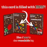 M&M'S Milk Chocolate Candy Gift Box with Congrats Card for Graduation, Anniversary, Engagement, Wedding, Baby, New Job, and All Congratulations Card