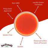 Dei Fratelli Tomato Juice, Vine Ripened Not from Concentrate, 46oz (6 pack)