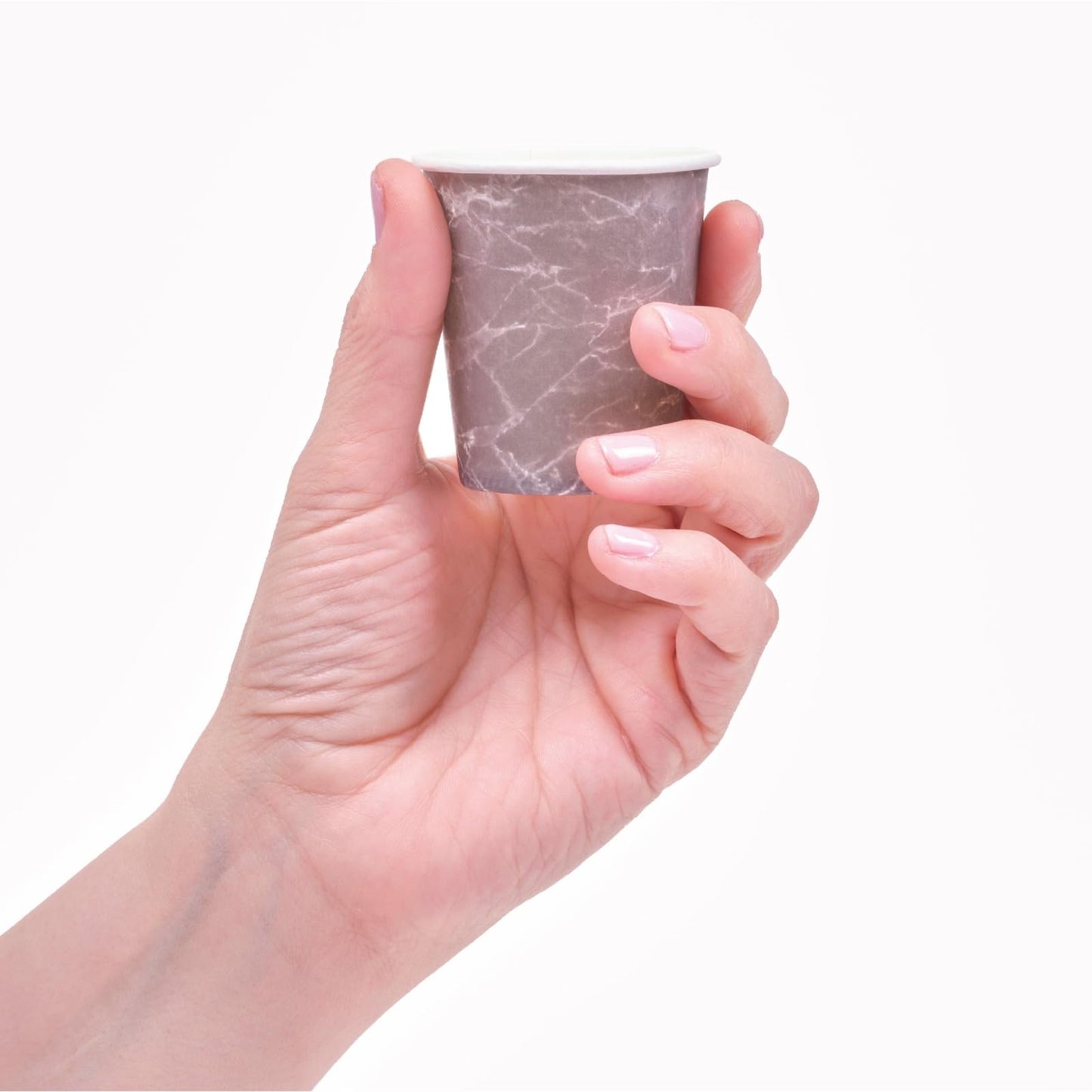 Juvale Marble Bathroom Cups - Leak-Resistant Mouthwash Cup - Compact 3 Fl Oz Coffee & Espresso Mug - Disposable Paper Drinkware - Pack of 600, Black