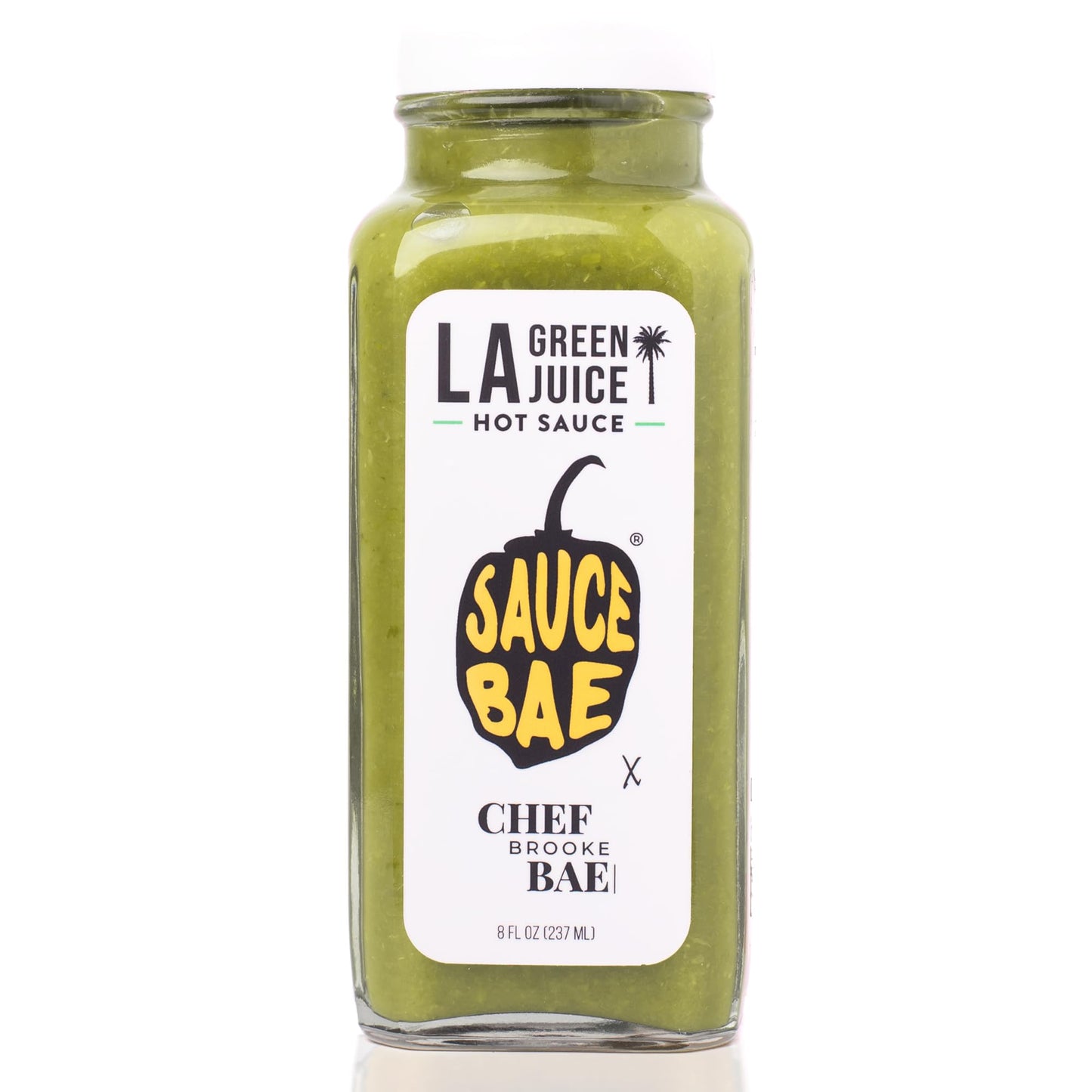 SAUCE BAE, LA Green Juice Hot Sauce - With Jalapeno, Cucumber, Pineapple, Apple Cider, Celery - All Natural, Sweet Medium Heat - Chef Bae Collab, 8 oz