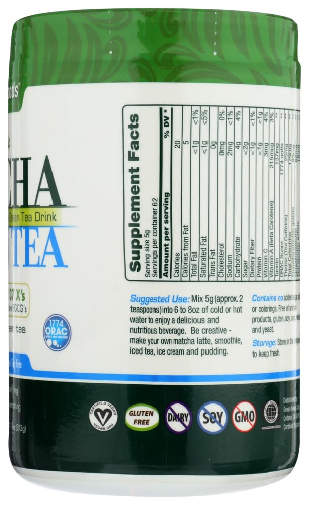 Green Foods Matcha Green Tea, 11 Ounce Sold By HERO24HOUR Thank You