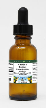 Catnip & Fennel Combination Glycerite Liquid Extract (1:5) - Mint Flavored (1 oz, ZIN: 522236) - 3 Pack