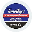 Timothy's, Italian Roast, Single-Serve Keurig K-Cup Pods, Medium Roast Coffee, 120 Count (5 Boxes of 24 Pods)
