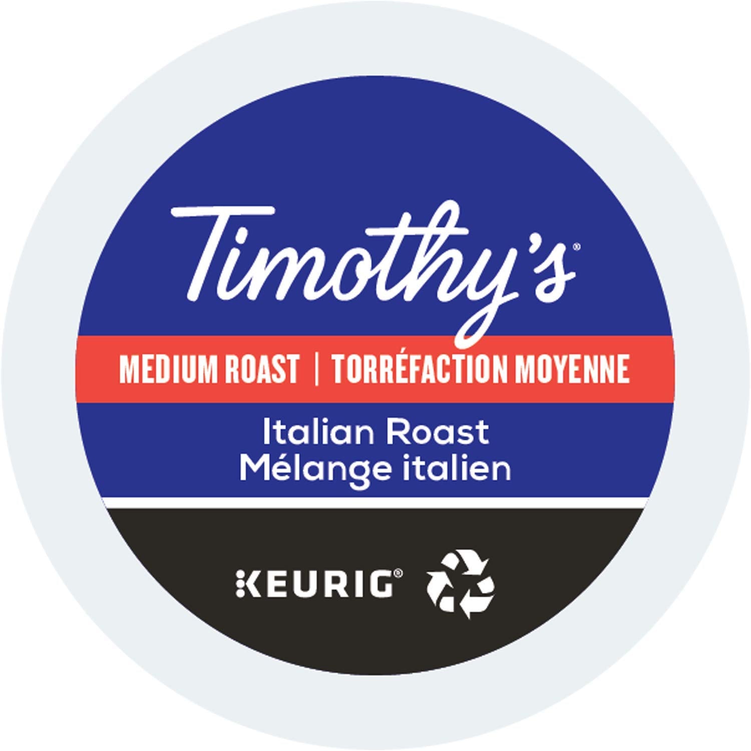 Timothy's, Italian Roast, Single-Serve Keurig K-Cup Pods, Medium Roast Coffee, 120 Count (5 Boxes of 24 Pods)
