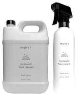 Begley's Hardwood Floor Cleaner Spray - Hard Wood Floor Cleaner for Mopping - Citrus Scent Hardwood Cleaner - 24oz & 64oz Refill Set