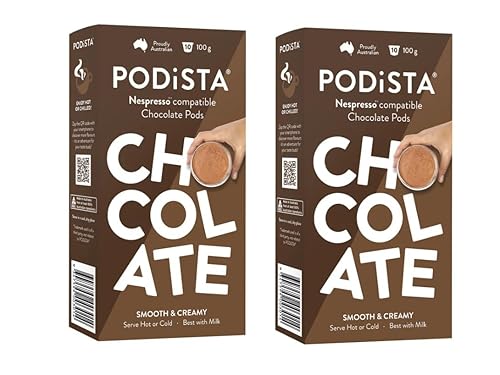 Nespresso Original Line Compatible Capsules Hot Chocolate Hot Cocoa Pods - Smooth & Creamy - 20 Pod Package