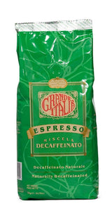 Grande Italia Decaf Whole Bean Espresso, Miscela Decaffeinato, 1lb