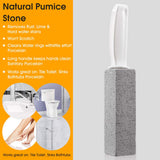 Kadden 2 Pack Pumice Stone Toilet Bowl Cleaner with Handle, Hard Water Ring Remover & Stain Scrubber for Bathroom, Pool, Sink and Tub, Ergonomic Heavy