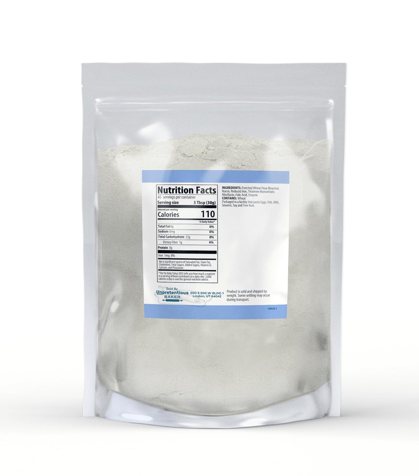 Unpretentious All-Purpose Flour (3 lb), Baking and Thickening