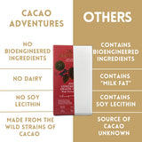 Cacao Adventures - 100% Pure Ceremonial Grade Cacao Bar | Wild Strains | Ethically Sourced Sustainably Grown | (1.76 oz - Pack of 3)
