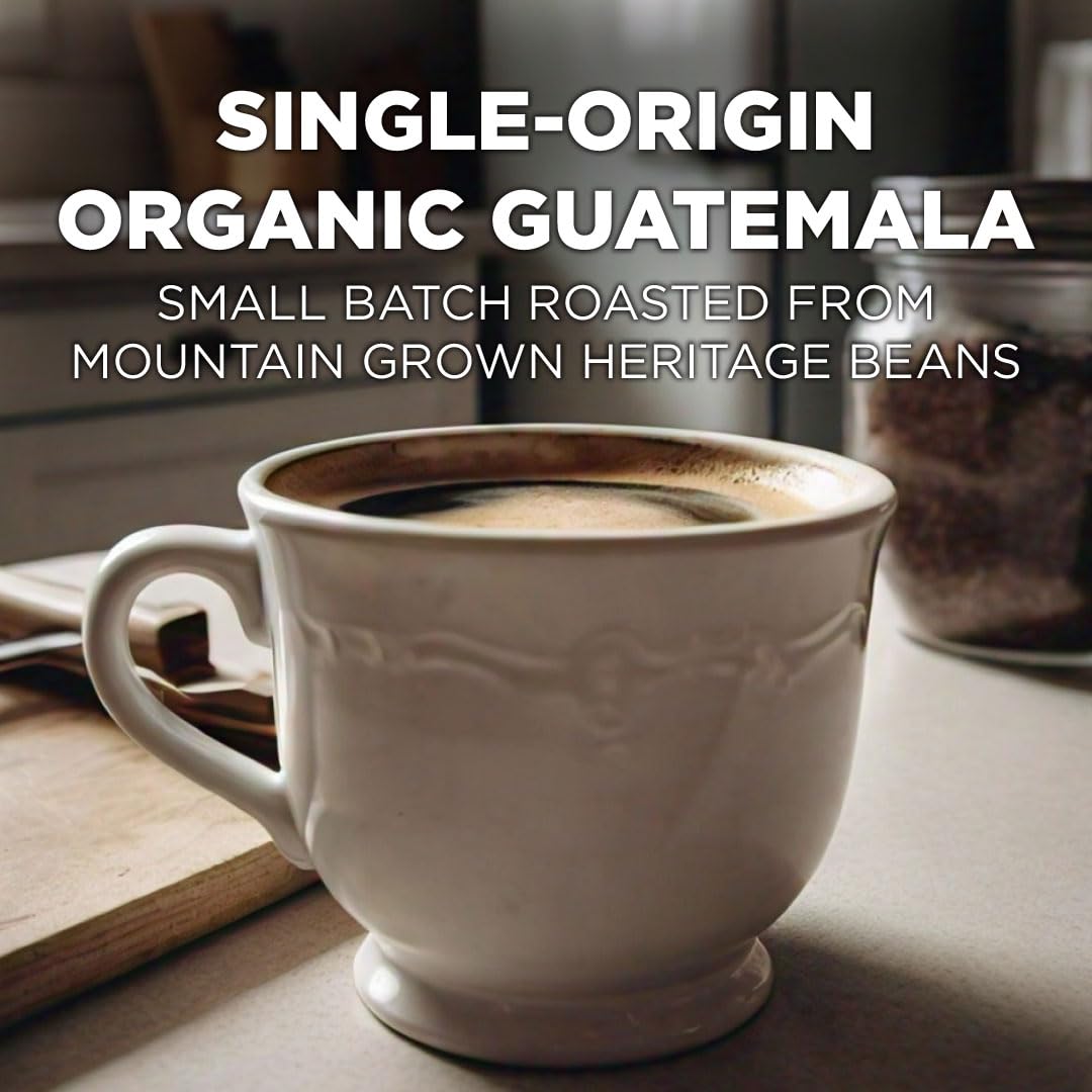 Maud's Organic Guatemalan Coffee Pods, 50 ct, Single Origin Guatemalan Medium Roast Coffee in Single Serve Pods - 100% Arabica Beans, Compatible