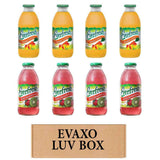 LUV BOX- variety Everfresh Juice 16 oz. pack of 8, Everfresh Mango Carrot, Everfresh Kiwi Strawberry. by evaxo