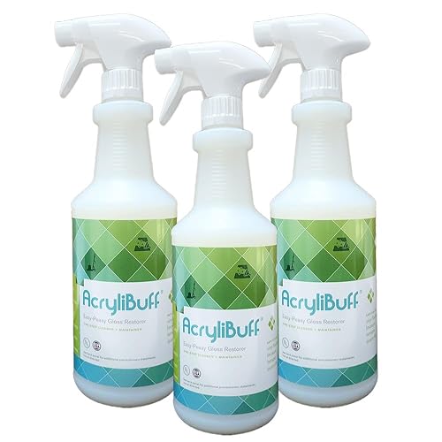 Jani-Source Acrylibuff Spray-On Buff Floor Wax Gloss Restorer, Quart (3-Pack)