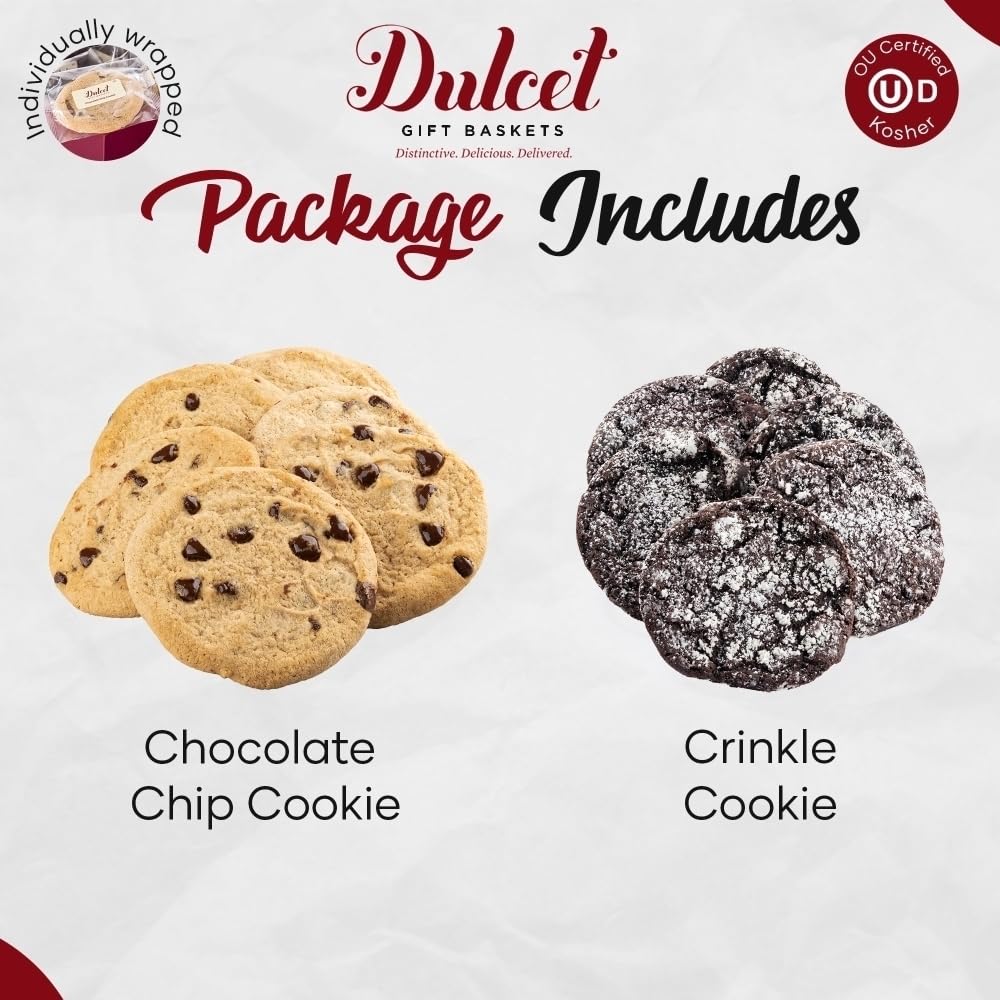 Cookies Gift Baskets, Thank You, Get Well, Sympathy Gift Baskets for Friends, Him, Her, Parents, & Family Gourmet Food Gifts by Dulcet Gift Baskets