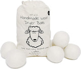 Wool Dryer Balls XL 6-Pack - 100% Pure New Zealand Wool, Ecoigy Natural Fabric Softener, Reduces Wrinkles & Drying Time, Ideal for Essential Oils