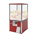 25-Cent Commercial Vending Machine - 10.63in High-Capacity Gacha Machine, Dispenses 200+ Capsules/Candy, Compatible with 1.77-1.97in, Lock & Keys