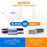 BellaLuce 2 Pack Laundry Detergent Sheets - Laundry Sheets, 800 Loads, Eco-Friendly, Plastic-Free, Fresh Linen Scent, Space Saving, Fast Dissolve