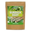Premium Natural Burdock Root, Dried Burdock Root, Cut & Sifted, 4.0oz(113g), No Gmo, Caffeine Free