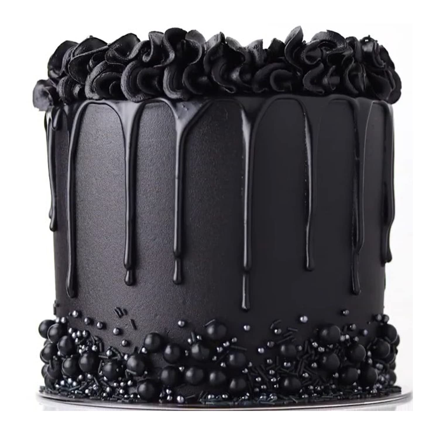 Black Sprinkles Edible Pearls Sugar Black Candy 4.2oz Idea Desserts Sprinkles Cake Decorations Cupcake Toppers Cookie Decorating Ice Cream Toppings