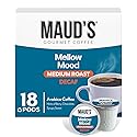 Maud's Decaf Medium Roast Coffee Pods, 18 ct, Decaffeinated Coffee in Single Serve Pods - 100% Arabica Coffee, Compatible with Keurig K Cups Maker