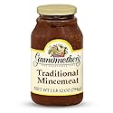 Grandmother's Traditional Mincemeat 12 oz Jar - Rich Fruit & Spice Pie Filling, Ready to Use for Pies, Pastries & Holiday Desserts; Classic Festive