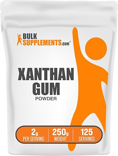 BulkSupplements.com Xanthan Gum Powder - Xanthan Gum Thickener, Xanthan Gum for Baking - Xanthan Gum Gluten Free, Food Grade, 2g per Serving, 250g