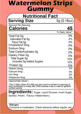 SMIBZE Natural Watermelon Strips Gummy 100 GM (Pack of 1) SMIBZE