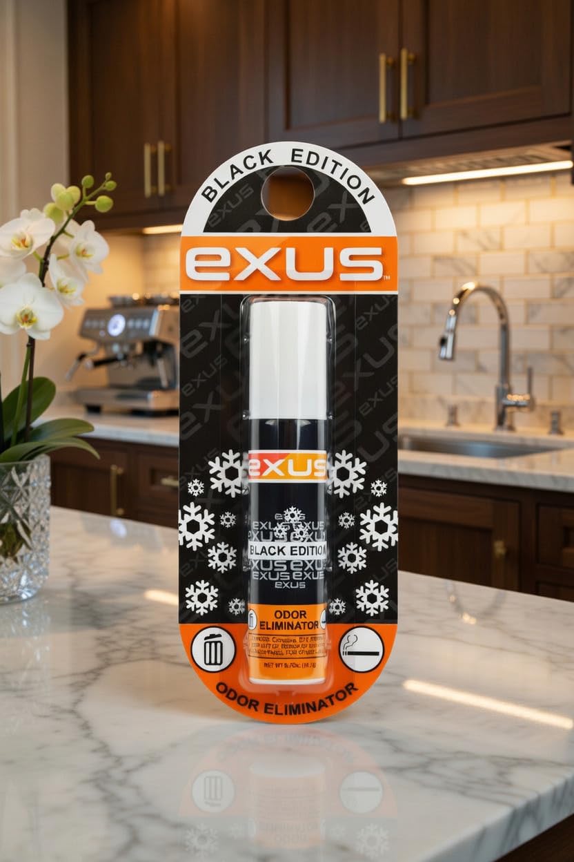Exus Odor Eliminator & Air Freshener Spray For Strong Odors, Use for house, car, bathrooms, Kitchen, office. Strong Air freshener. 3. - 0.7 Oz. (New