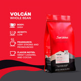Juan Valdez Volcan Whole Bean Coffee - Dark Roast | 100% Colombian Arabica Beans | 100% Colombian Coffee with Low Acidity and Notes Of Sweet Caramel