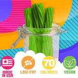 Amish Good Gourmet Licorice Twist Candy - Premium Sweet & Chewy Treat, Jumbo Green Apple Licorice Twist Perfect Snack Under 100 Calories (2 Pack)