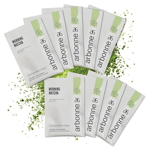 Arbonne Morning Matcha Green Tea Powder - Organic Japanese Matcha Powder with MCT Oil for Sustained Energy, Focus & Antioxidant Support - Vegan
