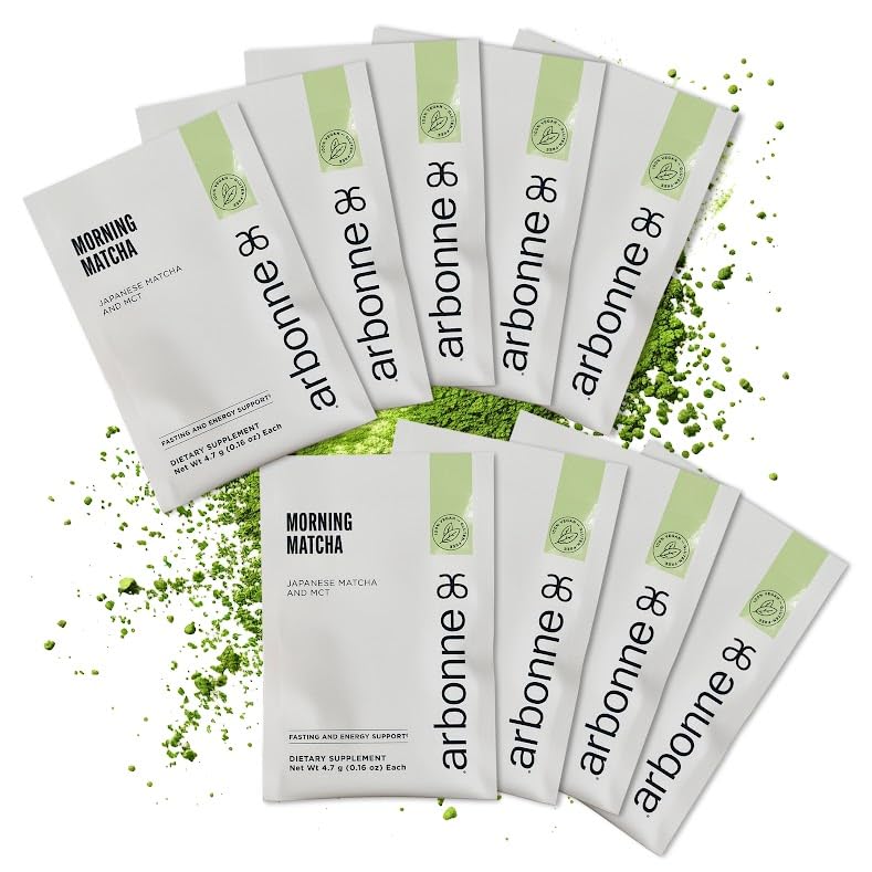 Arbonne Morning Matcha Green Tea Powder - Organic Japanese Matcha Powder with MCT Oil for Sustained Energy, Focus & Antioxidant Support - Vegan