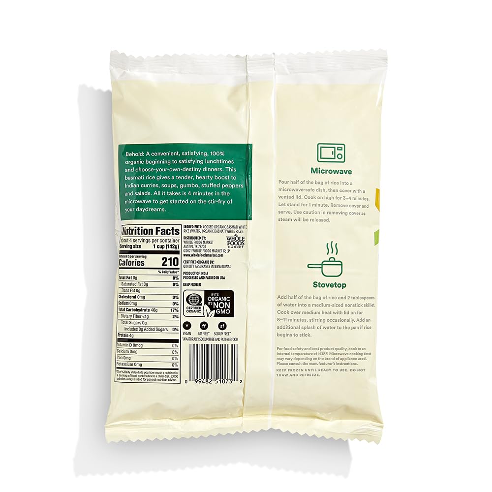 365 by Whole Foods Market Organic Basmati Rice, 20 OZ