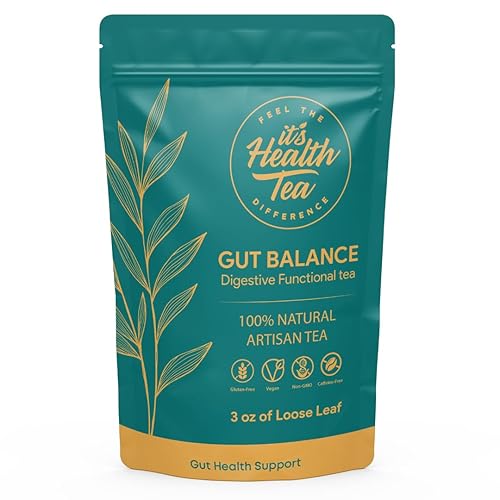 Gut Balance Herbal Tea - Supports Overall Gut Microbiome Health & Occasional Bloating Support | After-Meal Digestive Comfort | Caffeine-Free Loose