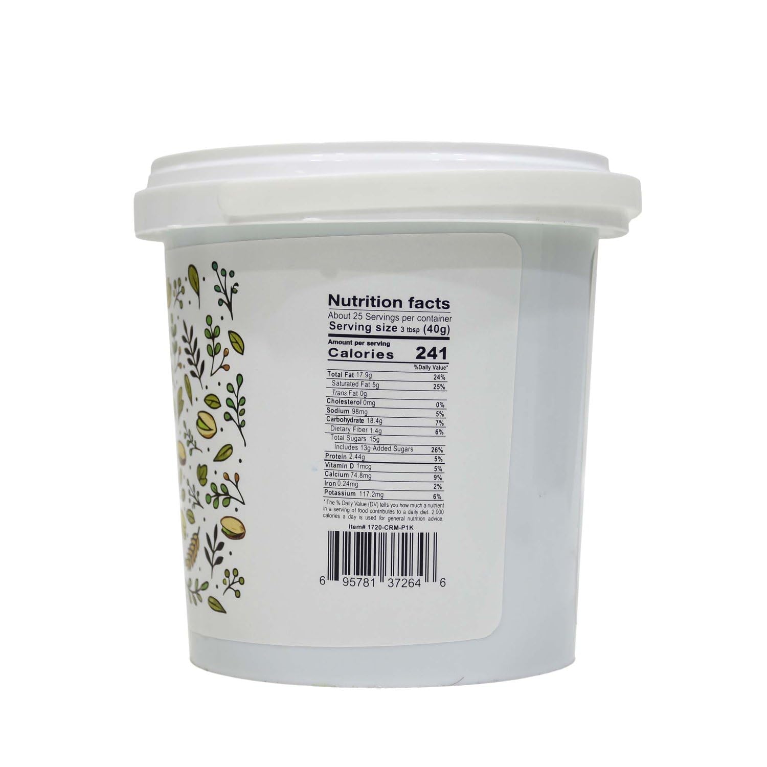Creamy Pistachio Spread, Spreadable Pistachio Cream, 2.20lbs (1KG)