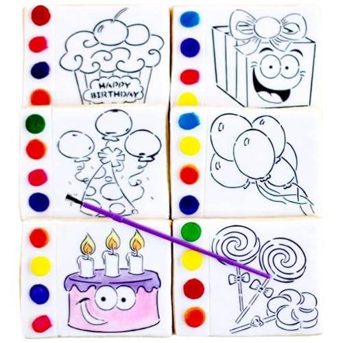 1 Birthday Paint Your Own Cookies! Happy Birthday To You! Happy Birthday To you!! Great Birthday Party Favor or Activity!