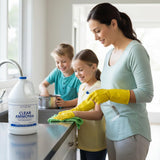 Hathoro (4 Gallons) Clear Ammonia Cleaner Liquid, Multi-Surface Cleaning Solution | Removes Grease, Hard Water Stains and Odors - Multipurpose Kitchen