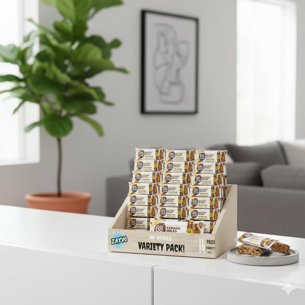 ?? ??crees Protein Bars - Banana Bread Flavor with Pumpkin Seeds, 14 Count, Healthy Snack, High Protein