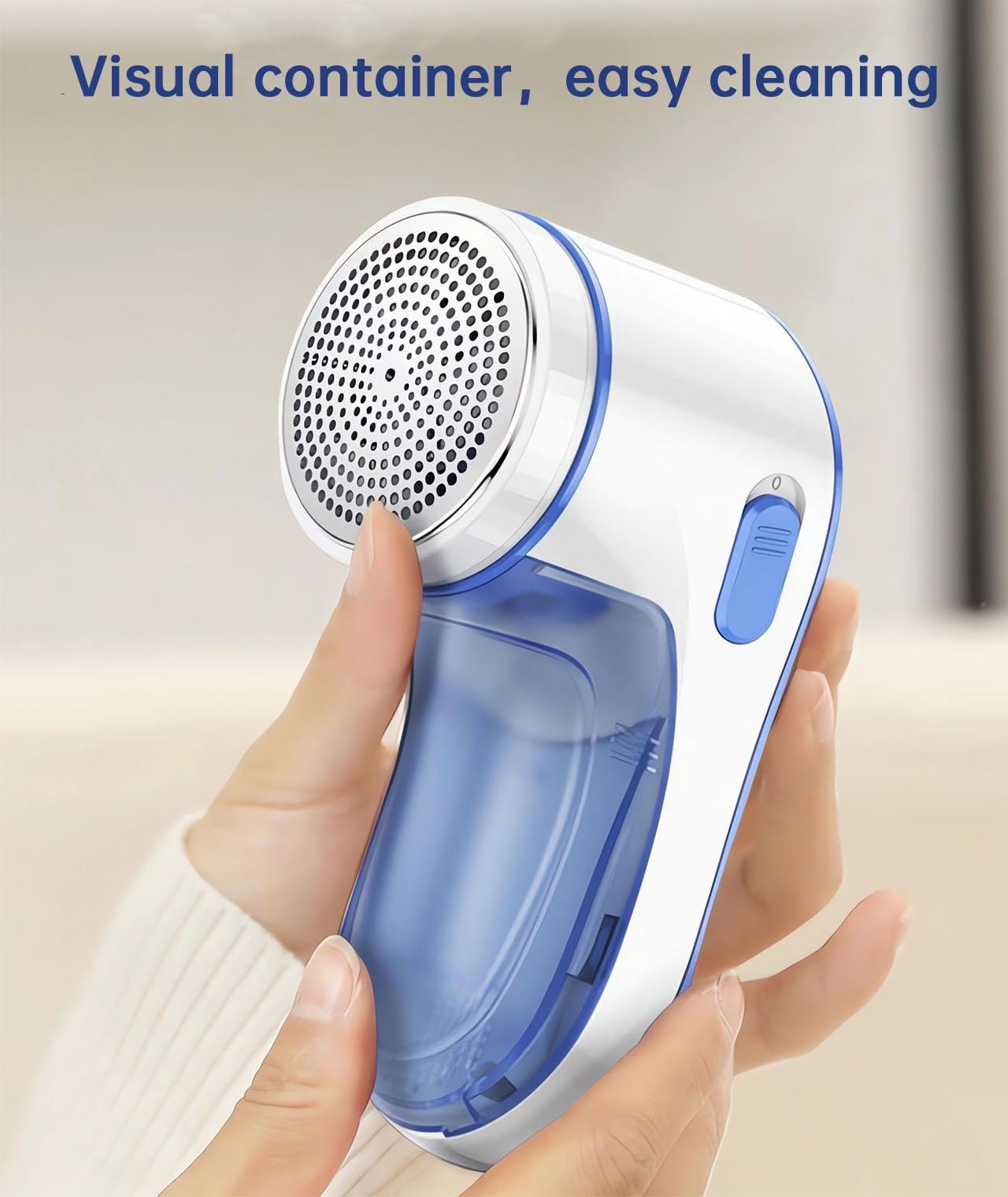 Fabric Shaver, Electric Lint Remover for Clothes & Furniture, Sweater Shaver & Pilling Remover, Depiller with 2 Extra Blades Included, Lint Shaver