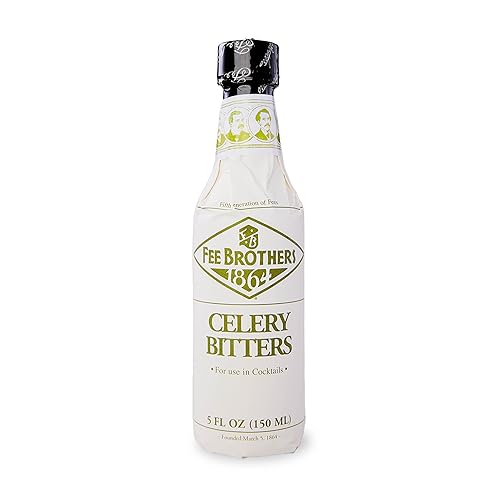 Fee Brothers Celery Cocktail Bitters - Aromatic Cocktail Mixer & Concentrated Flavoring, Gluten Free, Vegan-Friendly, 5 fl oz