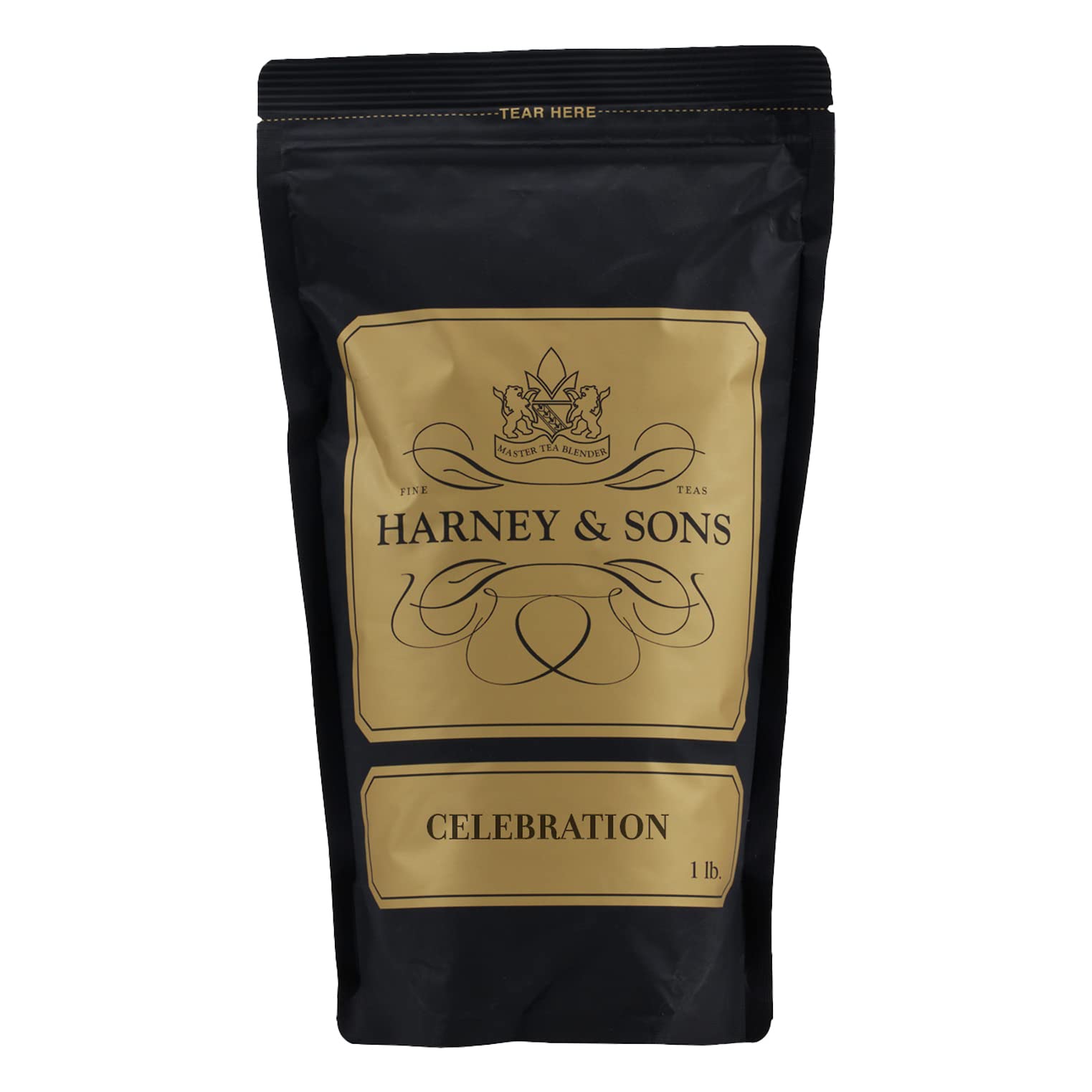 Harney & Sons Celebration Loose Leaf Black Tea - Cinnamon Apricot Hazelnut Flavored Tea, Caffeinated, 16 oz Bag