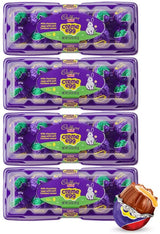CADBURY Mini Creme Eggs 48 Milk Chocolate Eggs with Soft Fondant Center, Individually Wrapped Easter Candy Bulk Pack - 4 Trays (12 Count Each Tray)