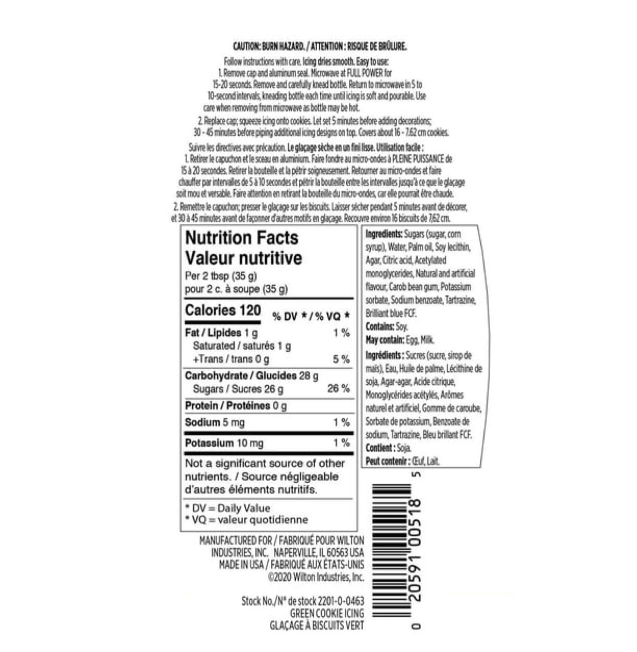 Wilton Cookie Icing, Quick-Setting, No Heating Needed Squeeze Bottle for Decorating Sugar Cookies & Holiday Treats, 7.5 oz., Green