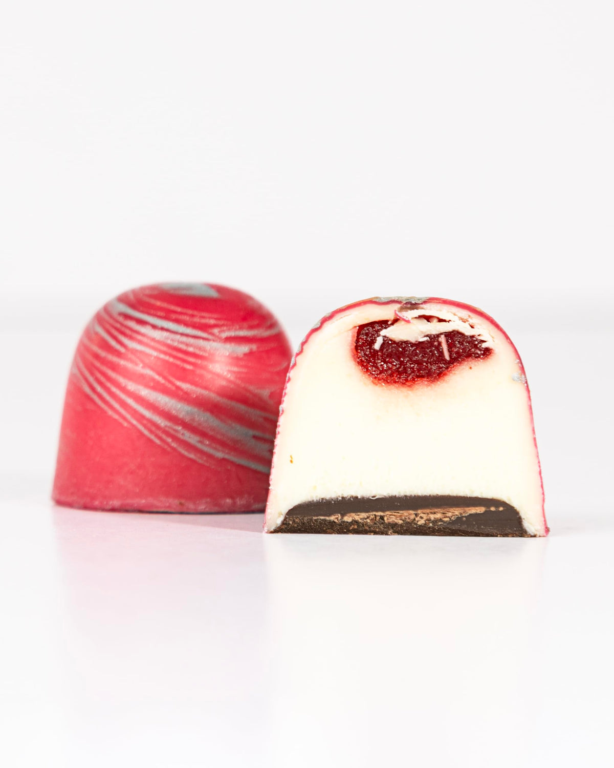 OMNIYA Delicacy Chocolate Galaxy Bonbon (7.5 oz) - 12 Pcs Gourmet White Chocolate with Raspberry and Cheesecake Crème - Luxurious Artisan Dessert Gift