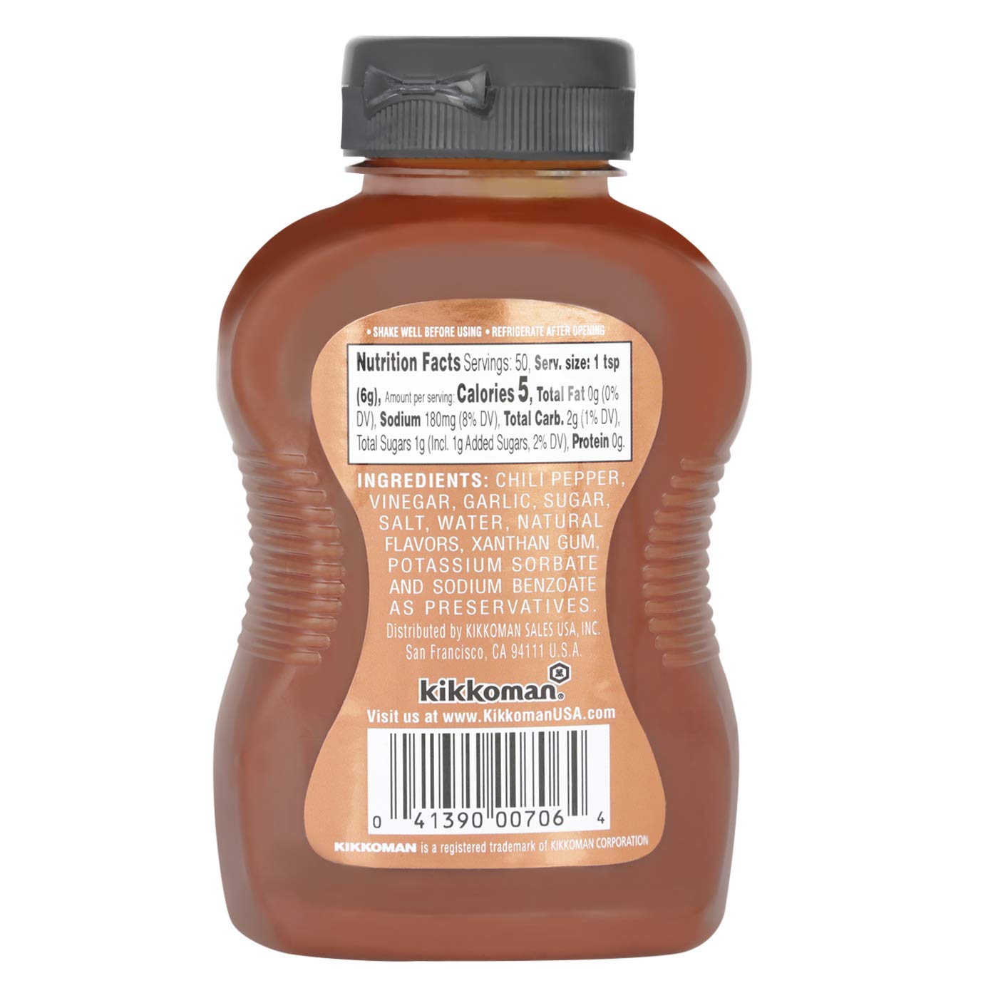 Kikkoman Hot Sriracha Chili Sauce, 10.6 Ounce