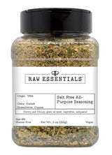 Raw Essentials Salt Free All Purpose Seasoning - Savory Citrus Herb Blend for Meat, Vegetables, Pasta & More - Sodium Free Seasoning - Vegan, Non GMO