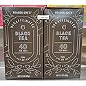 Trader Joe's Decaffeinated Black Tea 40 Tea Bags 3.2oz 90g (Two Boxes)