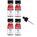 LorAnn Bubble Gum SS Flavor, 1 dram bottle (.0125 fl oz - 3.7ml - 1 teaspoon) - 4 pack with Dropper