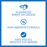 TriNova Premium Cooktop Cleaner and Scrubbing Pads. Best Cleaning Kit for Smooth Top Ranges & Stoves of Glass, Ceramic. Non-Abrasive and Scratch Free